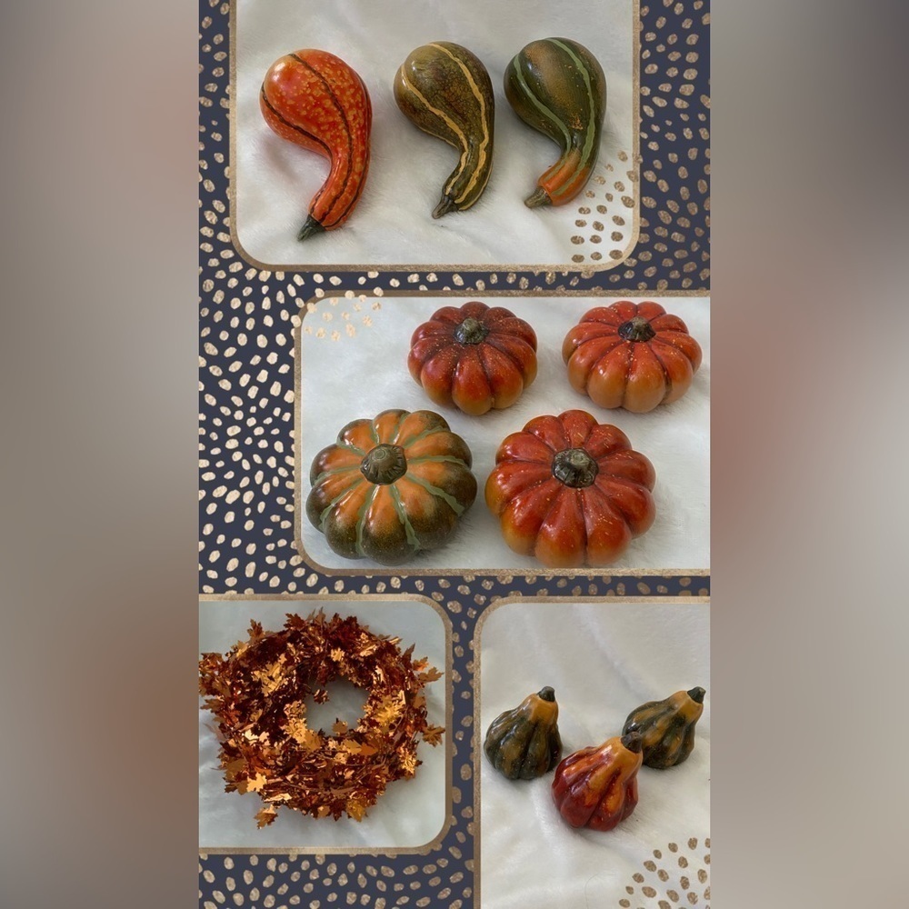 Thanksgiving decorations glass pumpkins ornaments fall trinkets teacher quality